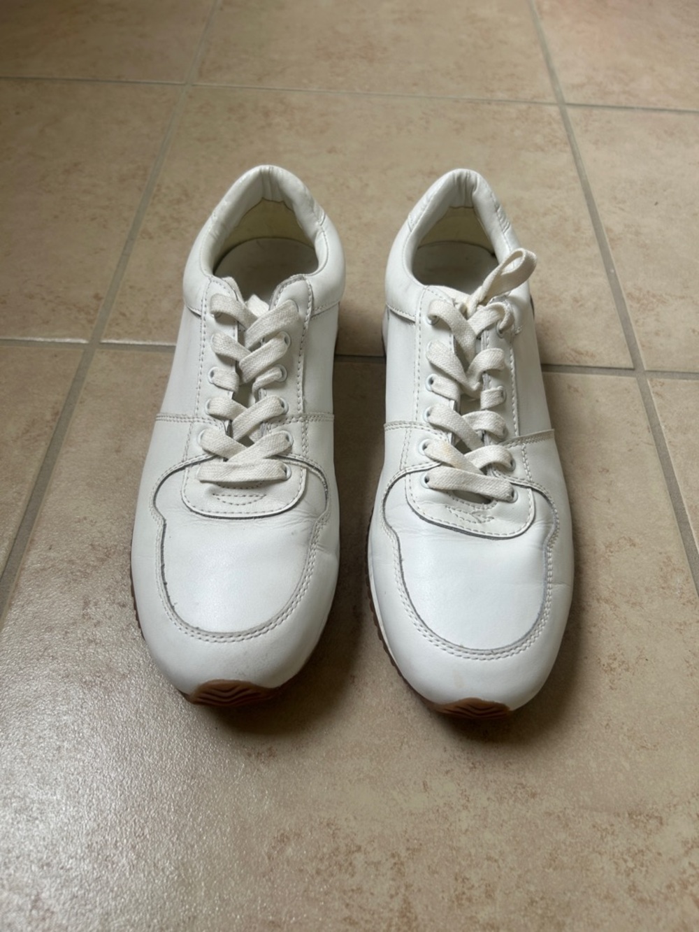 Rebecca Minkoff White Leather Low-Top Sneakers